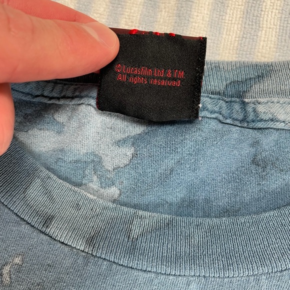 Vintage Star Wars Naboo Fighter Squadron tie dye short sleeve tee shirt - Picture 6 of 13